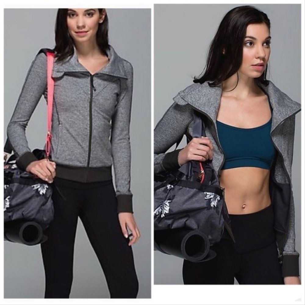 Lululemon Heathered Gray Be Present Jacket
